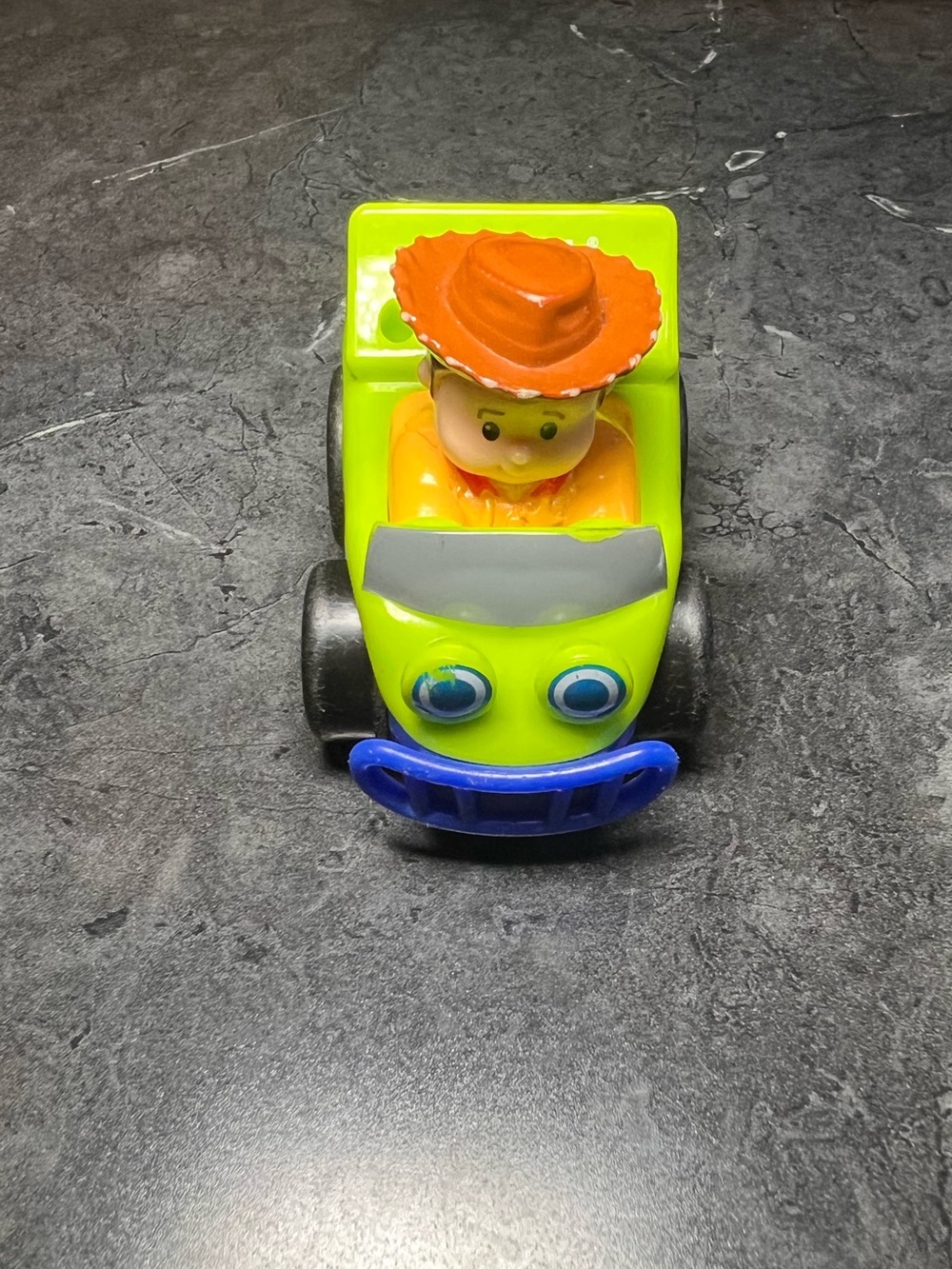 Fisher Price Little People Wheelies Mattel Toy Story Woody Green Car 2012